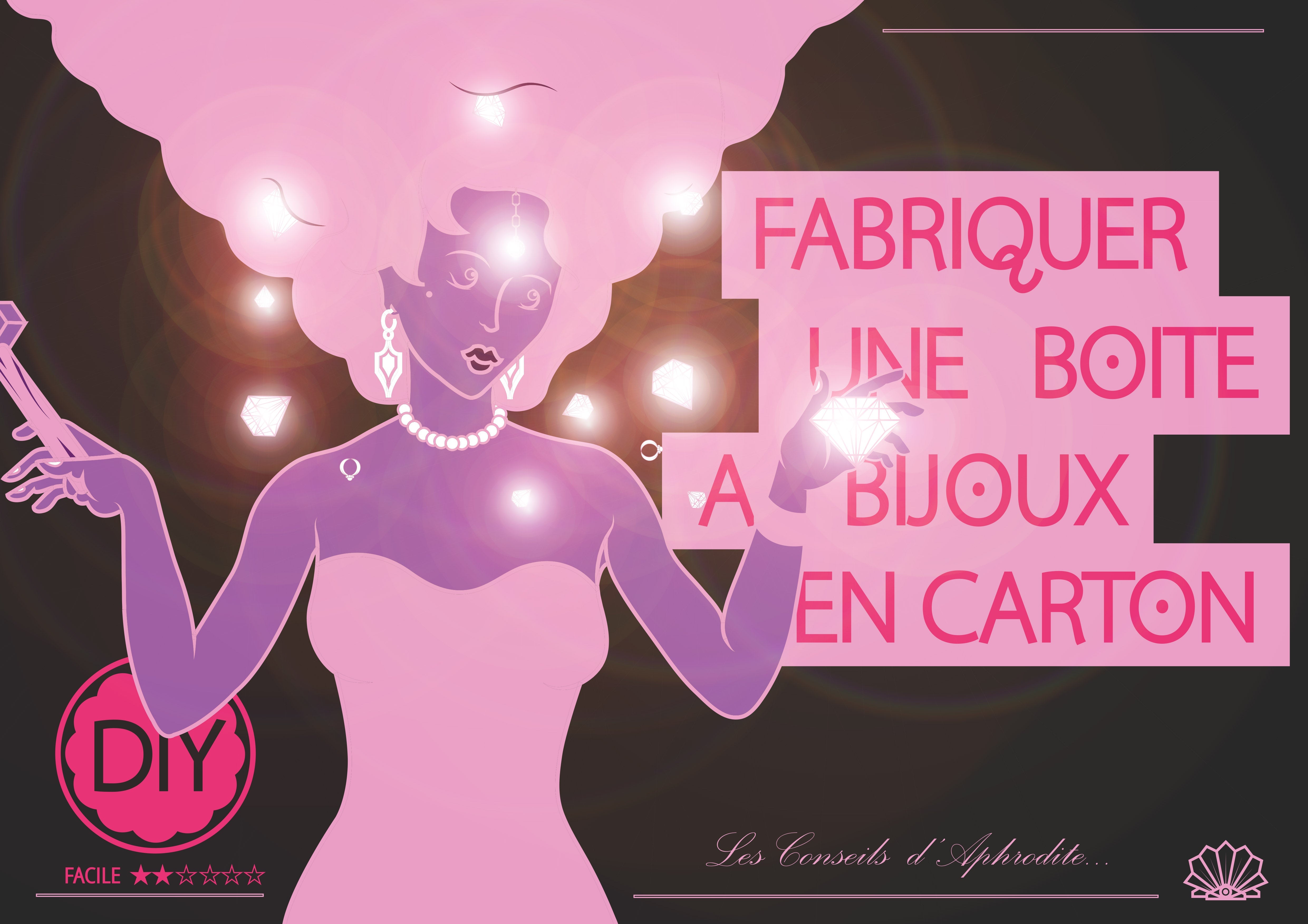 Fabriquer une boite à bijoux en carton