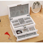 Boîte à Bijoux Bois Blanc - Vignette | Les Boîtes d'Aphrodite