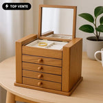 Boîte à Bijoux en Bois Spacieuse - Vignette | Les Boîtes d'Aphrodite