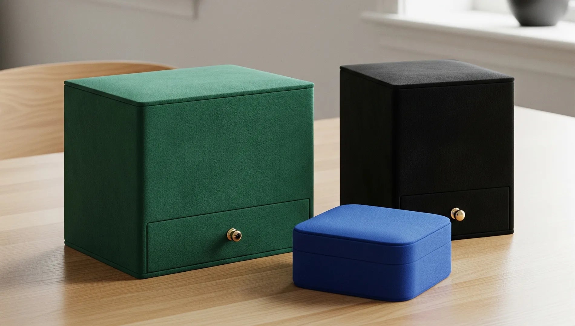 boite bijoux velours