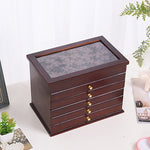 Boîte à Bijoux Bois Compartiments - Vignette | Les Boîtes d'Aphrodite