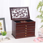 Boîte à Bijoux Bois Compartiments - Vignette | Les Boîtes d'Aphrodite