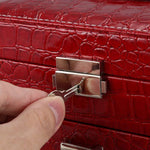 Boîte à Bijoux Cuir Rouge - Vignette | Les Boîtes d'Aphrodite