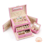 Boîte Bijoux Cuir Rose - Vignette | Les Boîtes d'Aphrodite