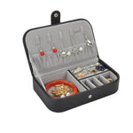 Trousse à Bijoux Simili Cuir Noire - Vignette | Les Boîtes d'Aphrodite