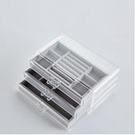 Boîte à Bijoux en Plastique 3 Tiroirs - Vignette | Les Boîtes d'Aphrodite