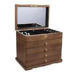 Boîte à Bijoux en Bois 4 Tiroirs - Vignette | Les Boîtes d'Aphrodite