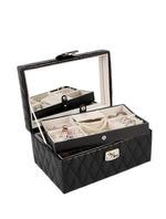 Boîte à Bijoux Cuir Noir - Vignette | Les Boîtes d'Aphrodite