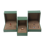 Écrin à Bijoux Velours Vert (Bague) - Vignette | Les Boîtes d'Aphrodite