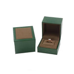 Écrin à Bijoux Velours Vert (Bague) - Vignette | Les Boîtes d'Aphrodite