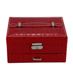 Boîte à Bijoux Cuir Rouge - Vignette | Les Boîtes d'Aphrodite