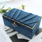 Boîte à Bijoux Velours Bleu - Vignette | Les Boîtes d'Aphrodite