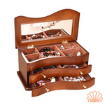 Boîte à Bijoux en Bois Classique - Vignette | Les Boîtes d'Aphrodite