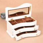 Boîte à Bijoux Classique Blanche - Vignette | Les Boîtes d'Aphrodite