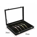 Boîte Bijoux en Cuir Mallette Noire - Vignette | Les Boîtes d'Aphrodite