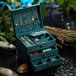 Boîte Bijoux Velours Vert - Vignette | Les Boîtes d'Aphrodite