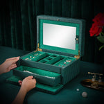 Boîte à Bijoux Cuir Véritable - Vignette | Les Boîtes d'Aphrodite