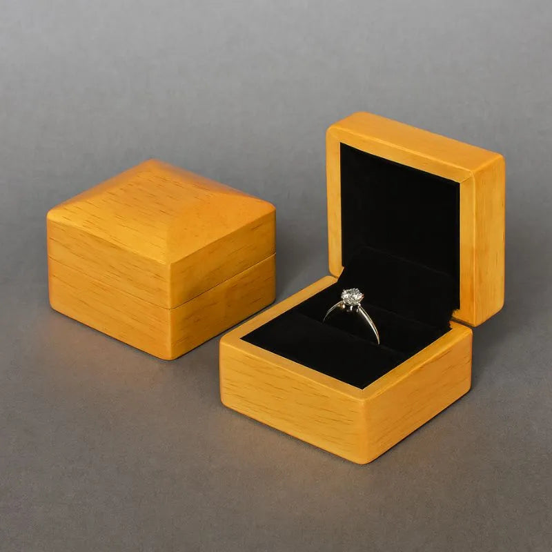 Écrin à Bijoux Bois Clair (Bague)