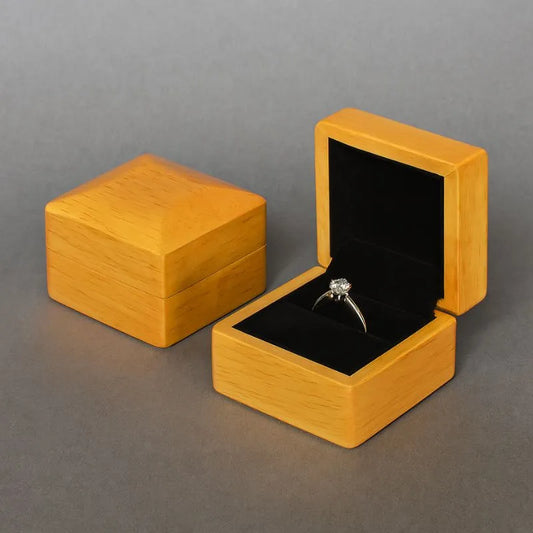 Écrin à Bijoux Bois Clair (Bague)