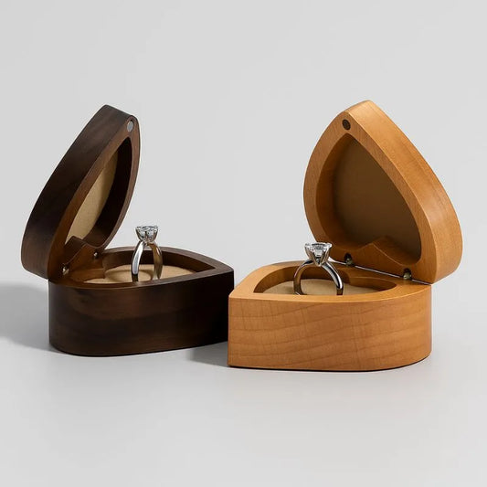 Écrin à Bijoux Cœur Vernis (Bague)