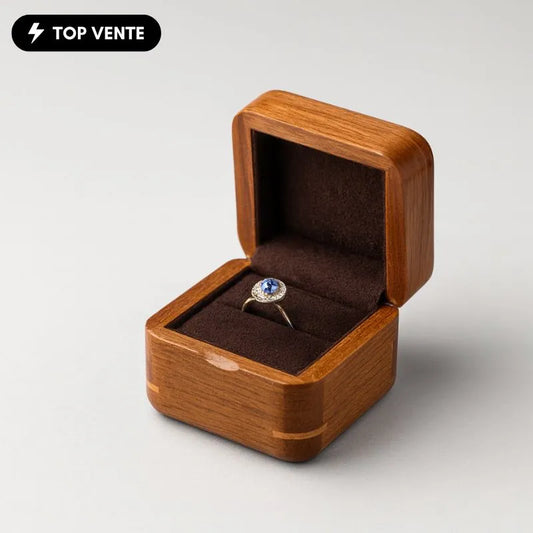 Écrin Bague Bois