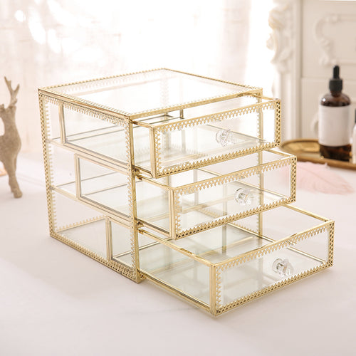 Boîte à Bijoux en Verre Vintage