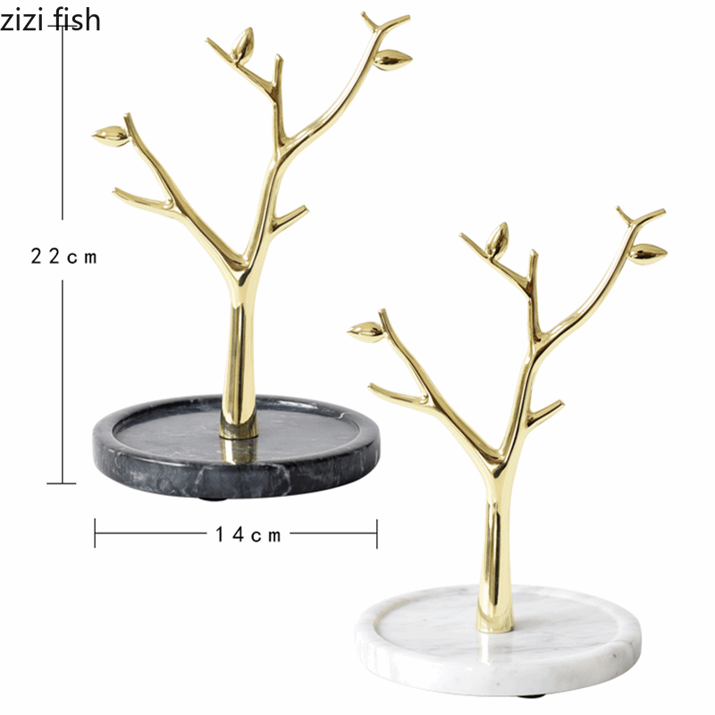 Arbre à Bijoux Métal Doré