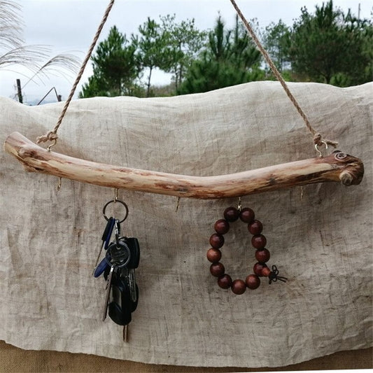 Porte-Bijoux Mural Bois Floté