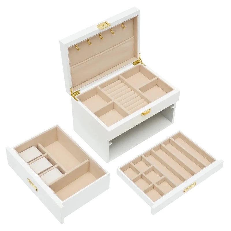 Boite a Bijoux en Bois Blanc