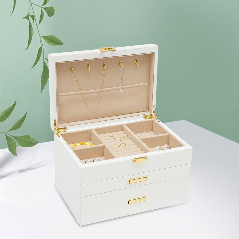 Boîte a Bijoux en Bois Blanc