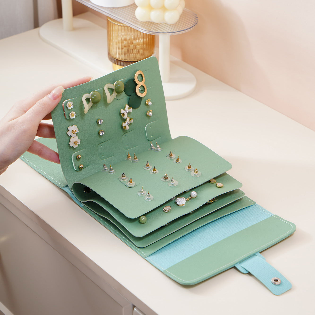 Pochette Bijoux Cuir