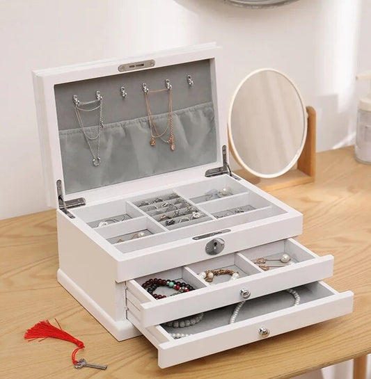 Boîte à Bijoux Bois Blanc