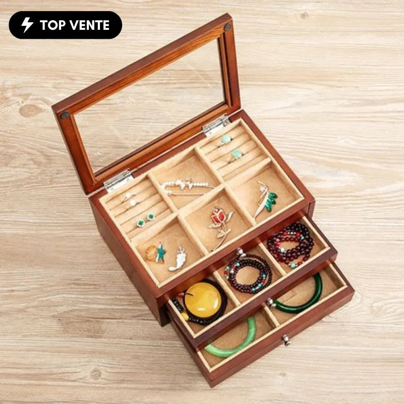 Coffret à Bijoux  Bois Massif
