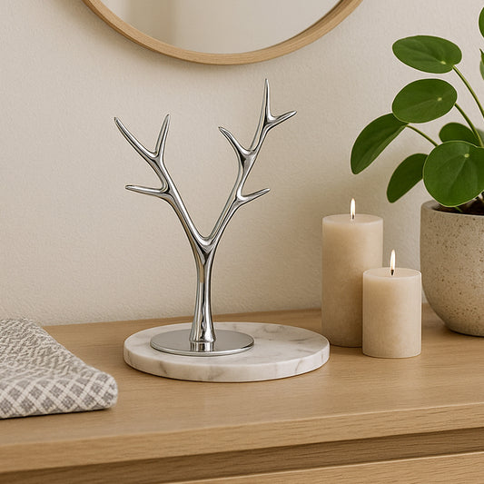 arbre  bijoux chromé
