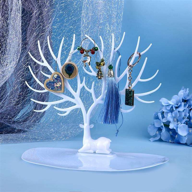 Porte-bijoux Arbre De Vie En Bois - Rangement Pour Chaînes, Boucles D'Oreilles, Bagues - Déco Chambre & Cadeau Femme