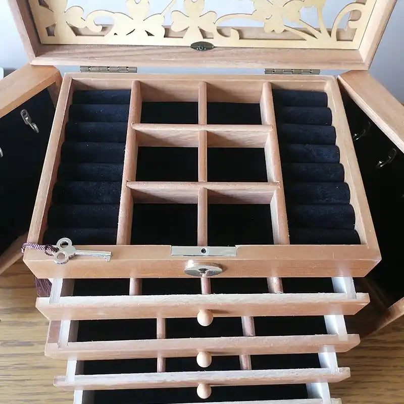 coffret en bois bijoux