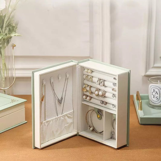 Boîte à Bijoux en cuir livre