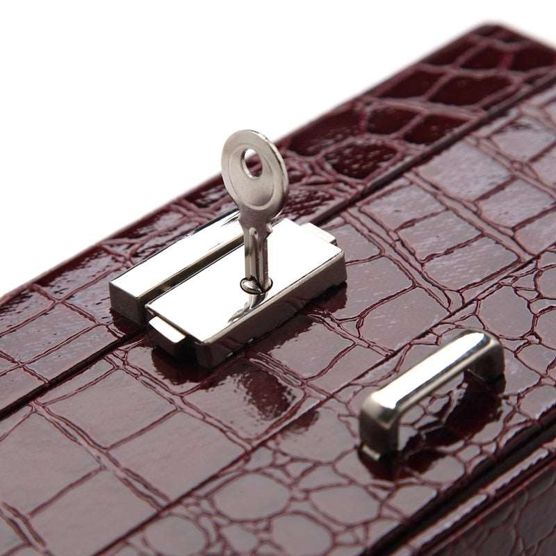 Boîte à Bijoux <br/> Cuir Rouge