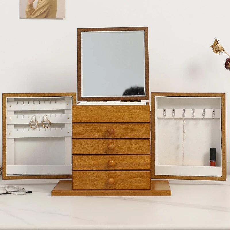 Boîte a Bijoux en Bois Spacieuse