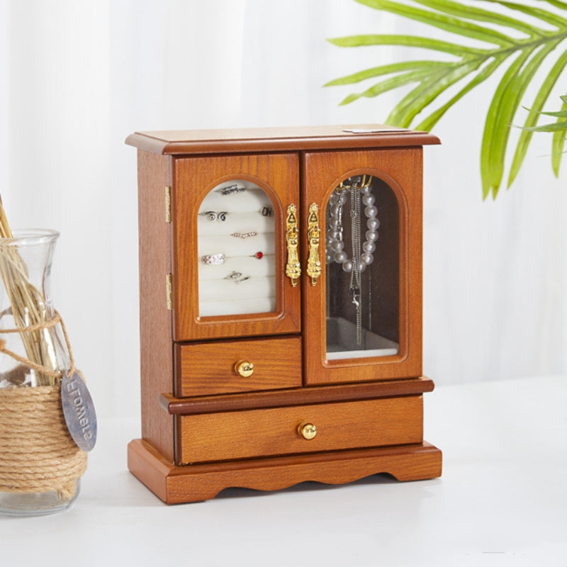 Boîte à Bijou en Bois Ancienne