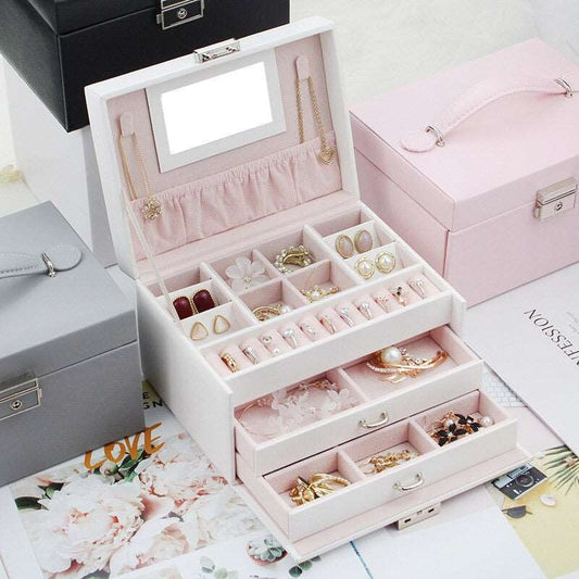 Boîte à Bijoux Fille avec Tiroirs