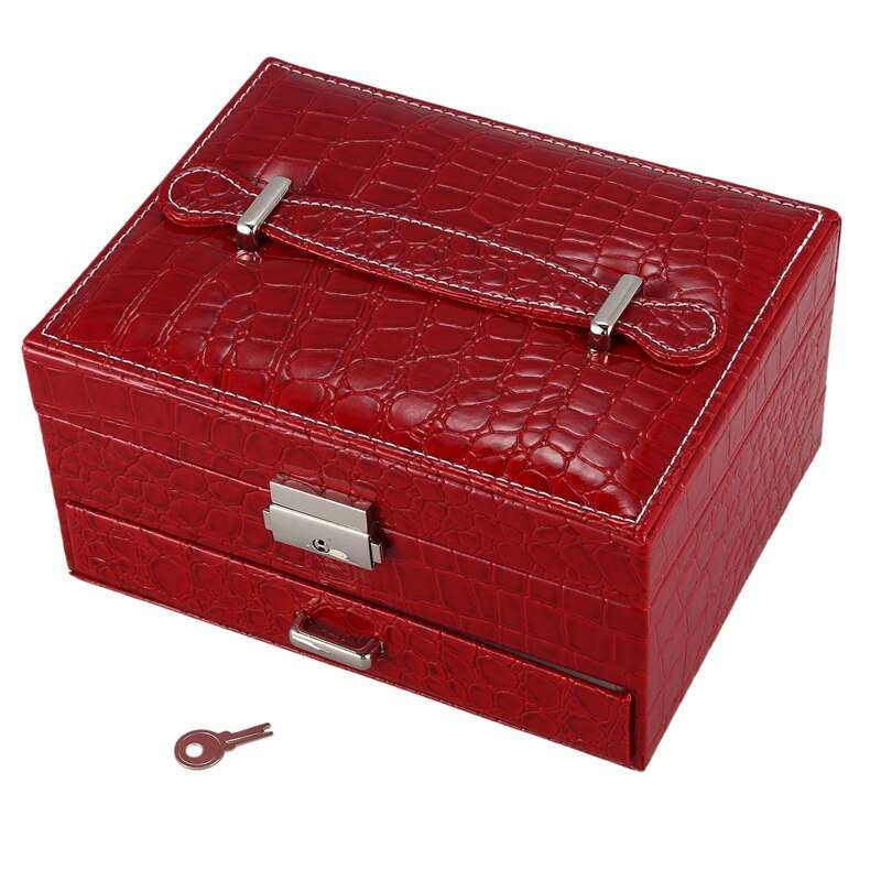Boîte à Bijoux Cuir Crocodile| Les Boîtes d'Aphrodite
