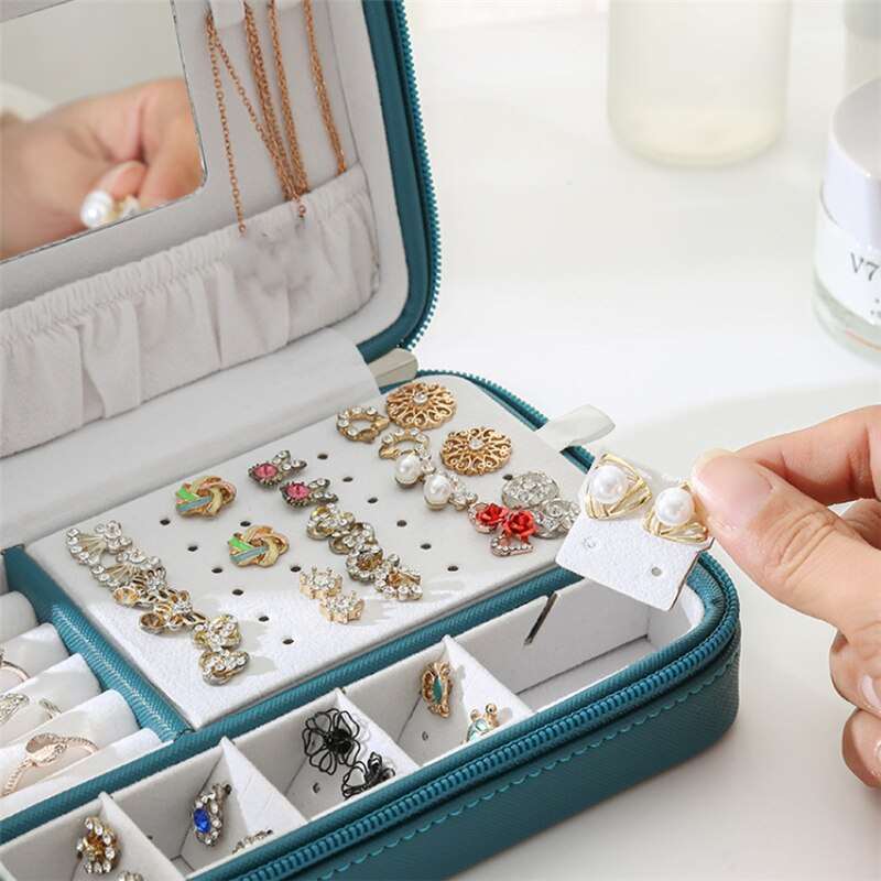 Boîte Bijoux de Voyage Cuir