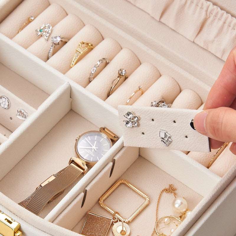 Boîte à Bijoux Femme Chic en cuir