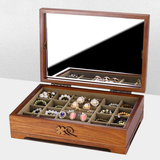 Boîte à Bijoux Petits Motifs en Bois femme
