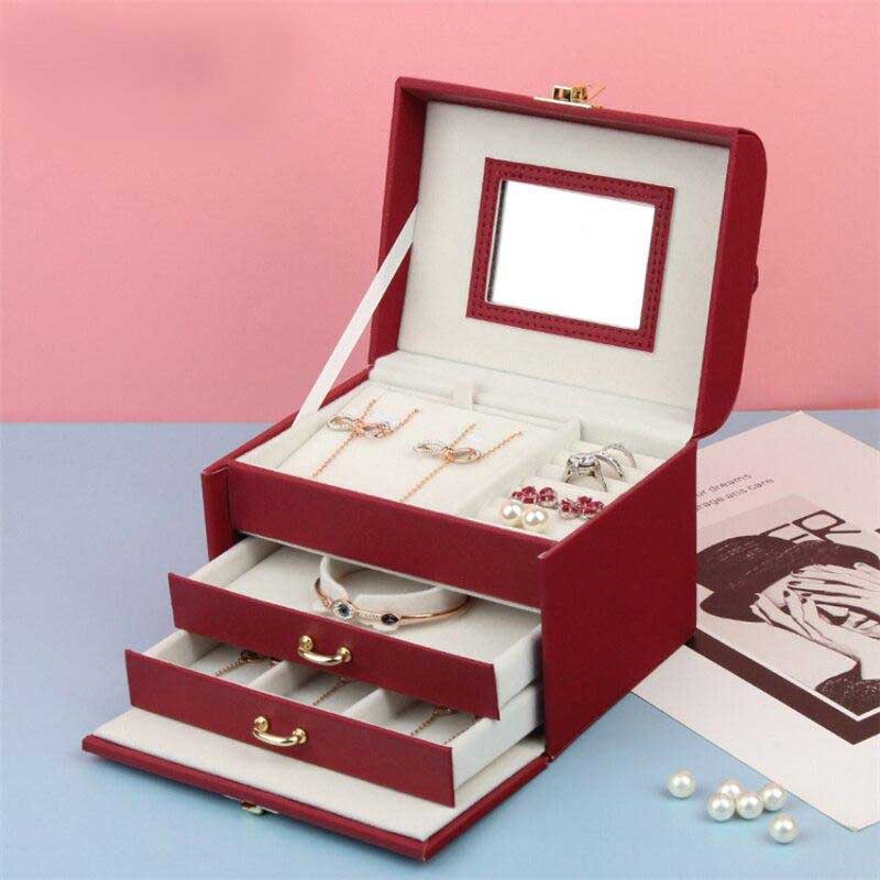 Boîte à Bijoux Rouge