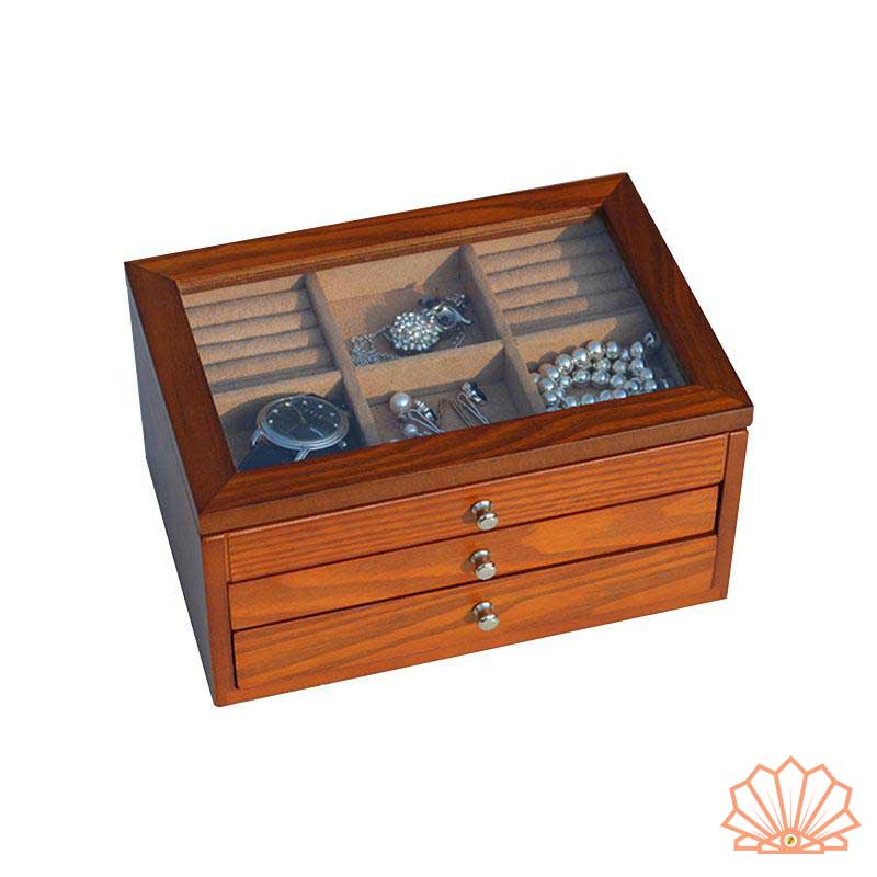 Boîte à Bijoux en Bois Traditionnelle