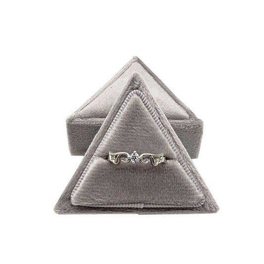 écrin bague triangle