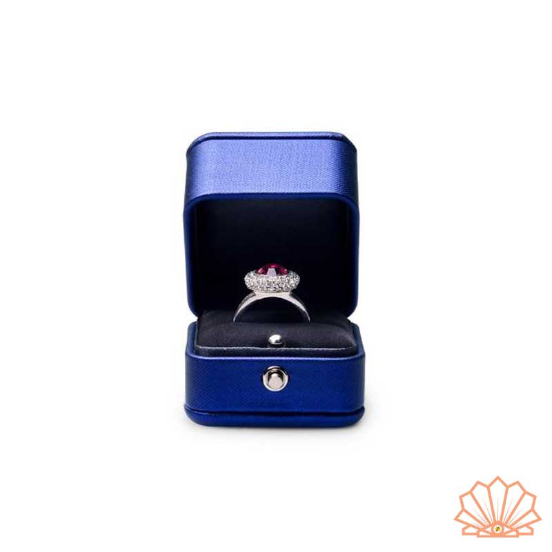 Écrin Bague Bleu
