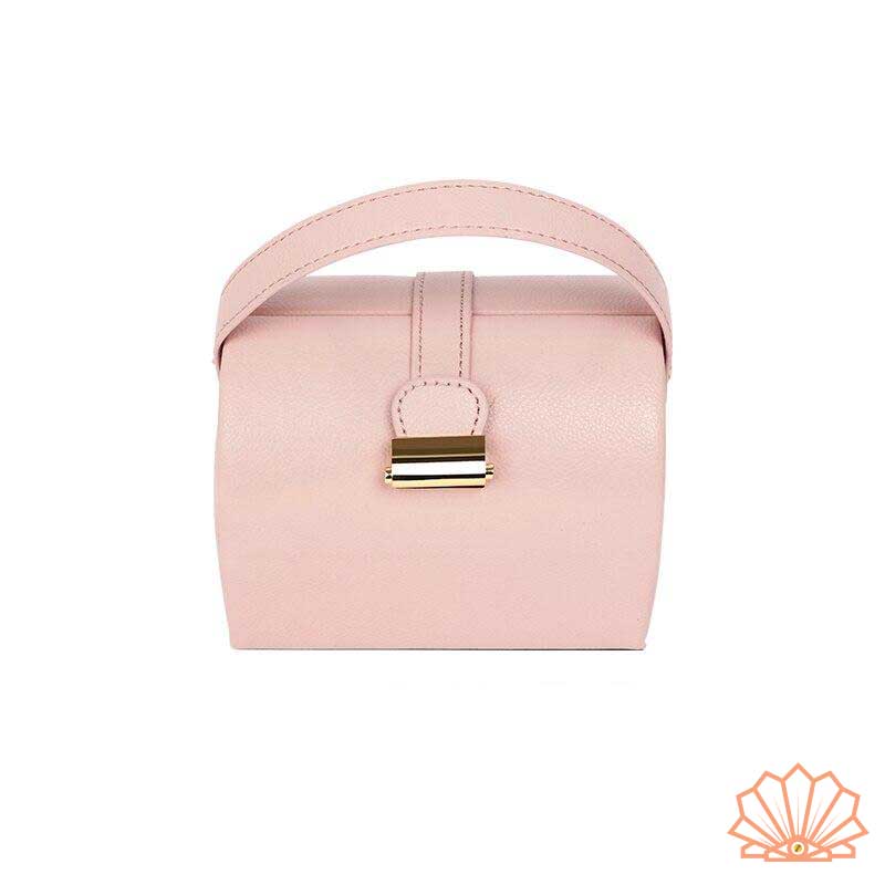Boîte à Bijoux Cuir Rose